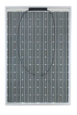 Back side of bifacial solar panel