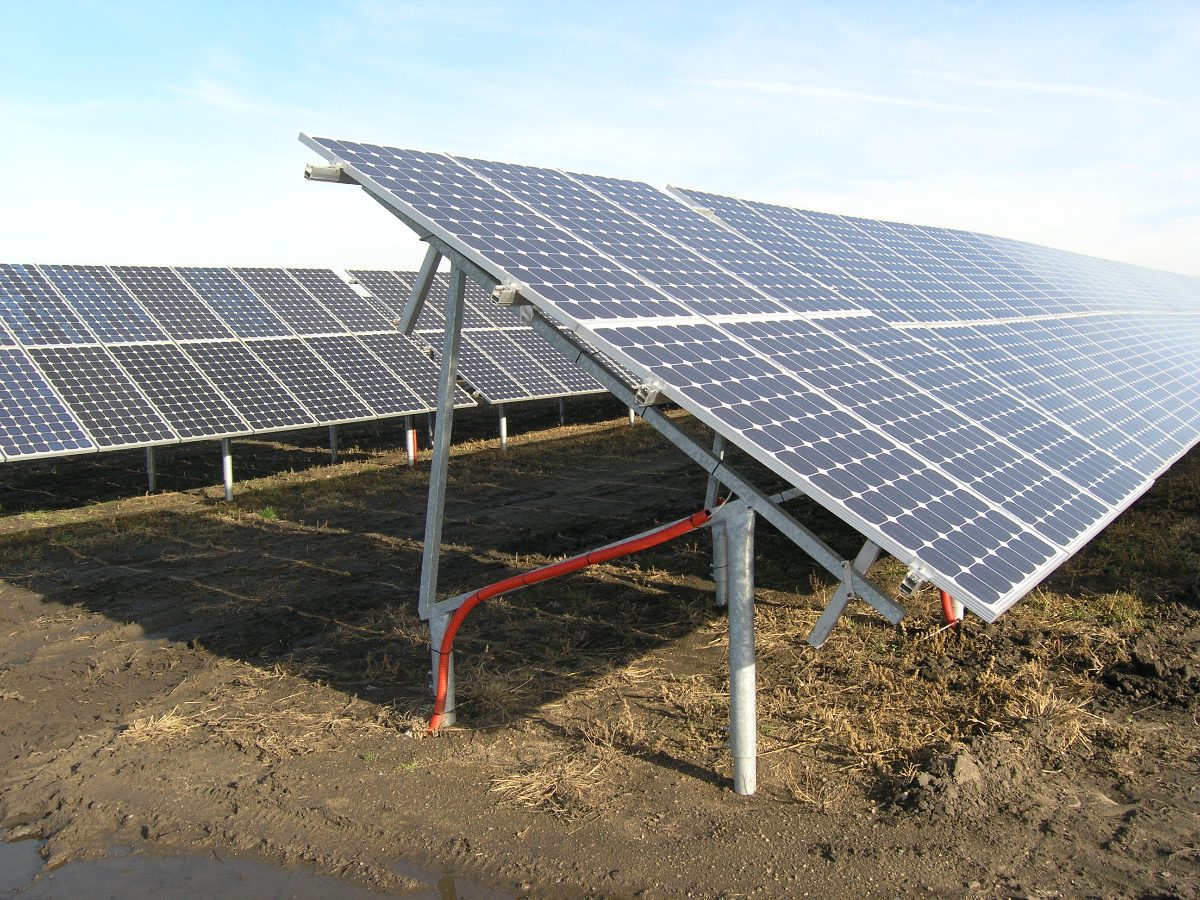 Měnín 6 MW photovoltaic plant, Czech Republic.